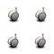 Service Caster 2.375" Gray Soft Wheel Grip Ring Office Chair Casters  SCC, PK4 SCC-GR02S60-TPR-GRY-716-4 - alternate 1